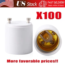 GU24 To E27 /E26 Screw LED Light Lamp Bulb Base Adapter Socket Converter Adaptor