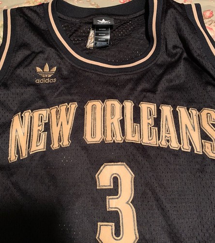 NWOT Chris Paul New Orleans Hornets Adidas Jersey Swingman NBA Gold Ltd. Ed. 2XL - Picture 3 of 6