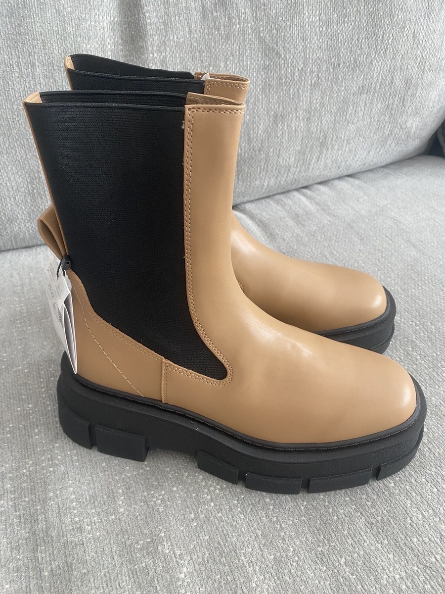 Ankle Boots Track Sole Mango Mango Track Sole Contrast Boots