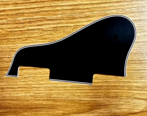 For Gibson Jazz Archtop No Screw Hole ES 335 Short Guitar Pickguard, 4 Ply Black