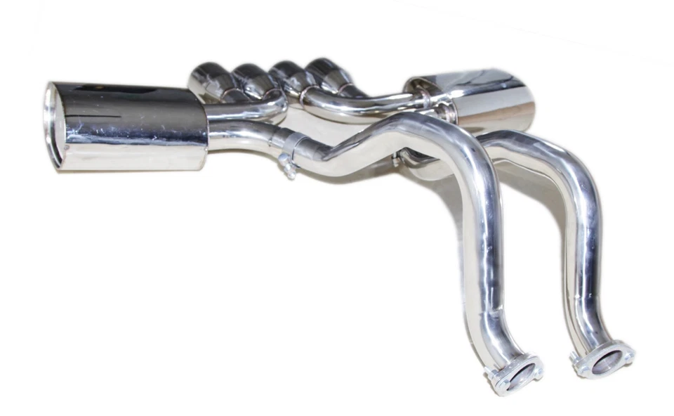 Silenciador doble punta de 4" escape Catback apto 97-04 Chevy Corvette/01-04 Z06 5,7 L LS V8 Foto 3 de 4