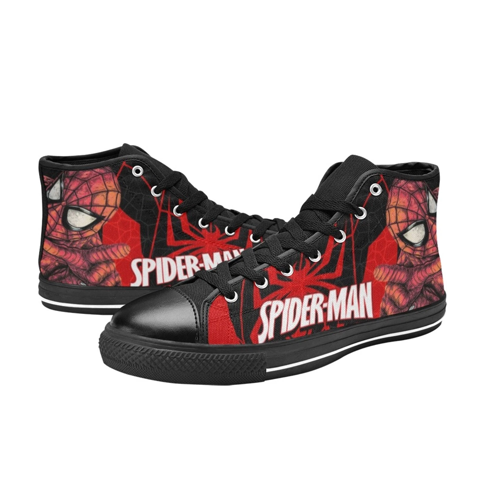 Spiderman Custom Sneakers High Top Men's Athletic Shoes Canvas