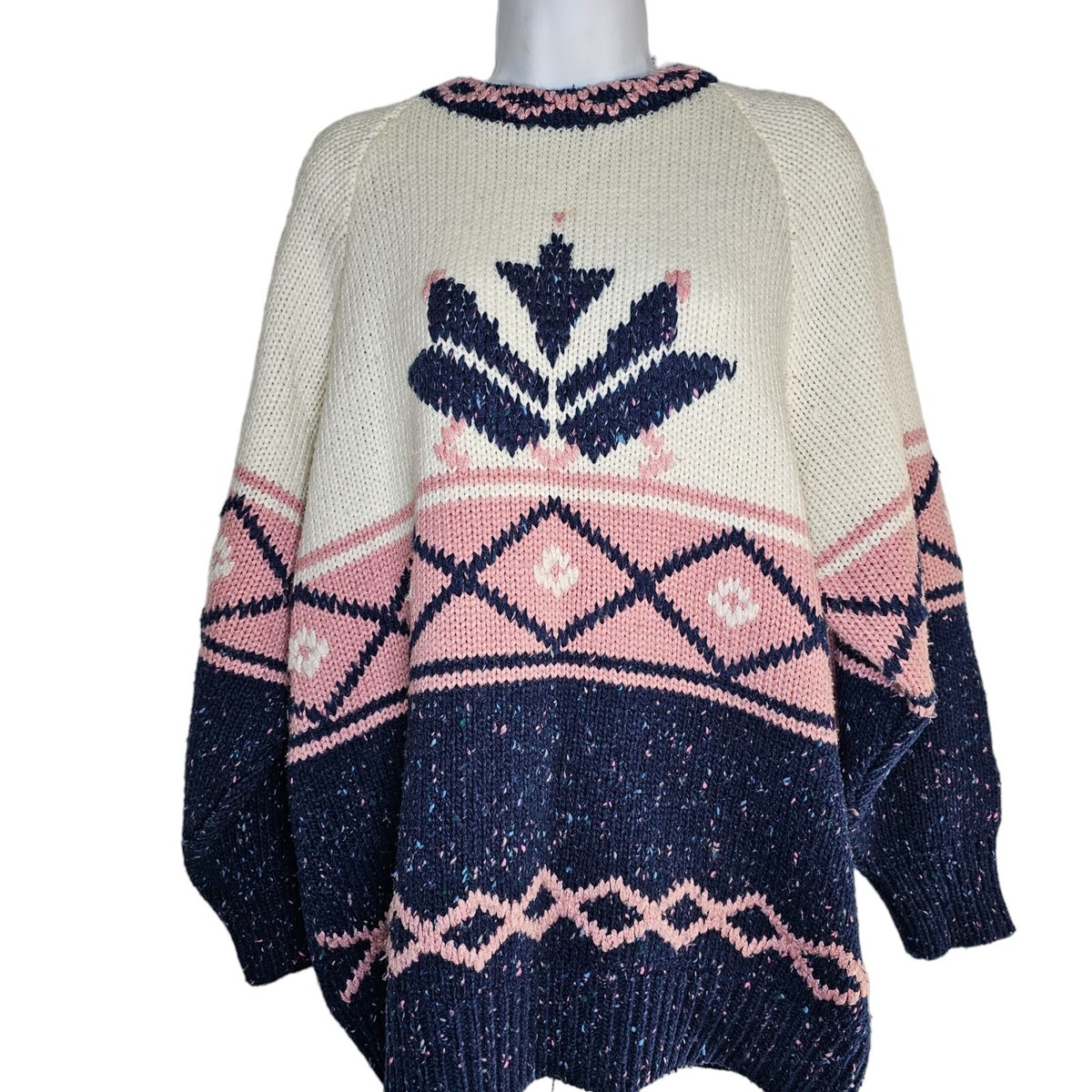 Vintage Pullover Women's Plus Size Argyle Sweaters Vintage