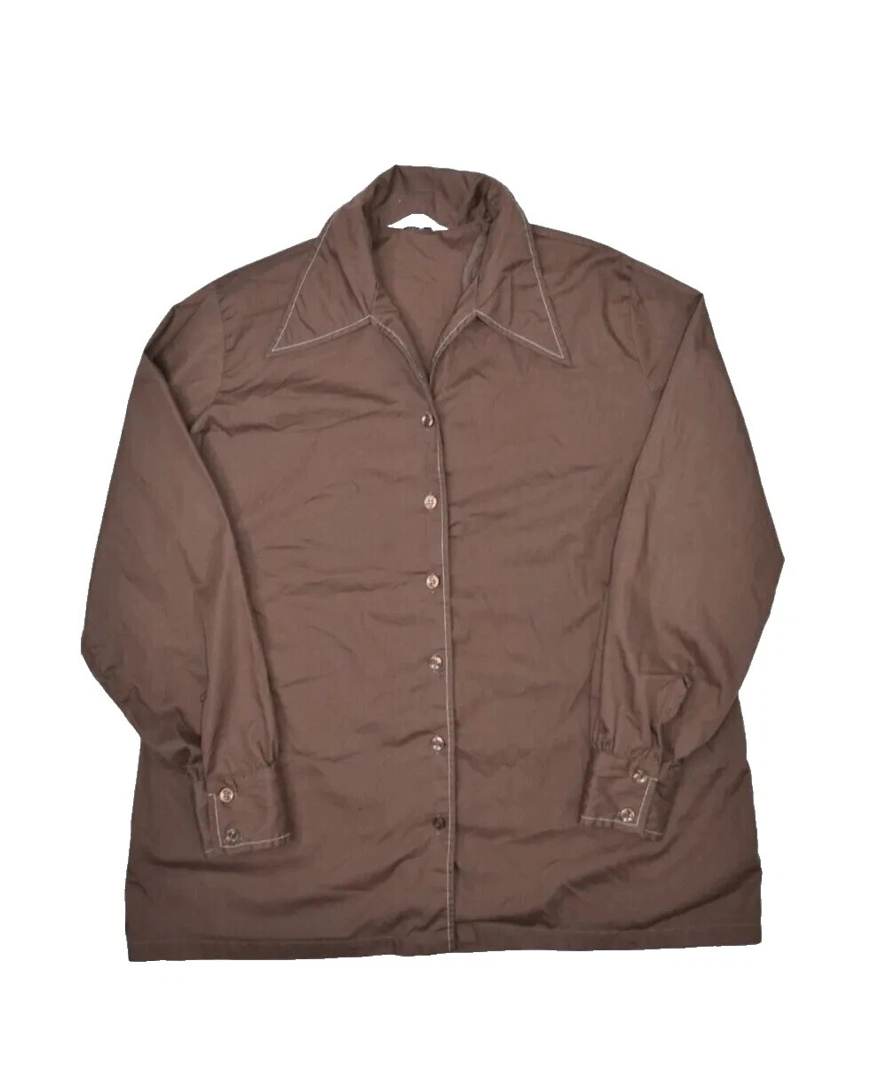 Camisetas Vintage cotidiana Marrón para Mujeres