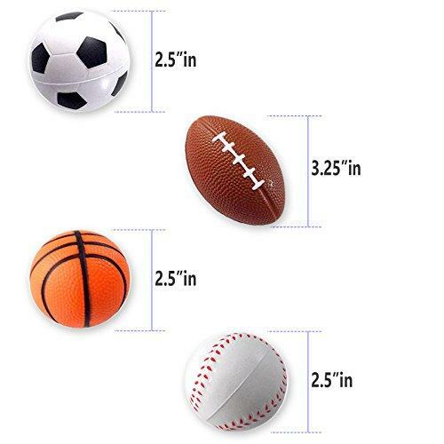 Mini Sports Balls for Kids Party Favor Toy, Soccer Ball, Basketball ...