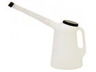 5L Oil Measuring Jug Plastic Flexi Spout & Lid For Pouring Oil Petrol Diesel