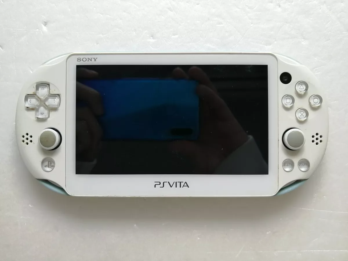 Sony PS Vita PCH-2000 ZA14 Light Blue White Wi-Fi Model Used with