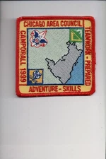 1999 Chicago Area Council Teamwork Prepared Adventure Skills Camporall patch