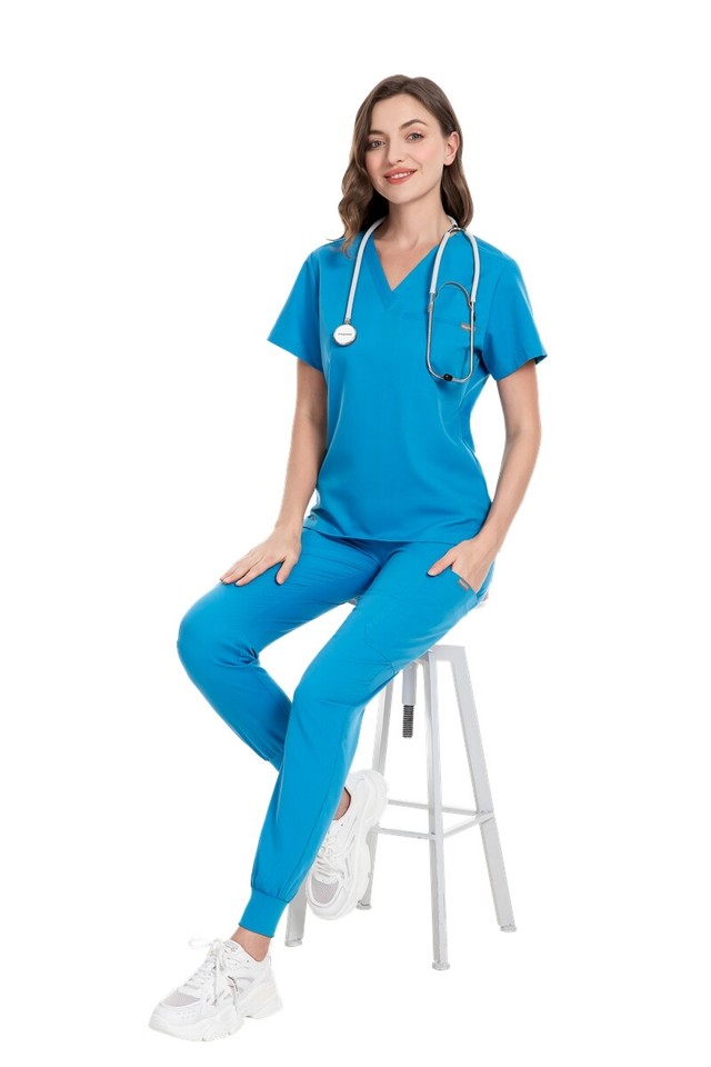 NiaaHinn Medical Scrub Uniforms Set Scrub Men Women Hospital Dental
