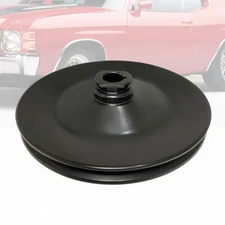 1 Groove 5/8" Keyway Saginaw Power Steering Pump Pulley Fits SBC BBC 350 454 BK