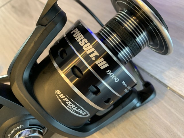 Penn Pursuit Iii 8000c Spinning Fishing Reel Black Silver 8000 For Sale Online Ebay