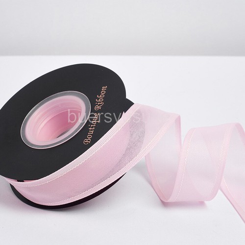 Wide Satin Edge Matte Sheer Organza Ribbon Flower Gift Hair Decor - 2.5cm*10 Yds - Picture 4 of 16