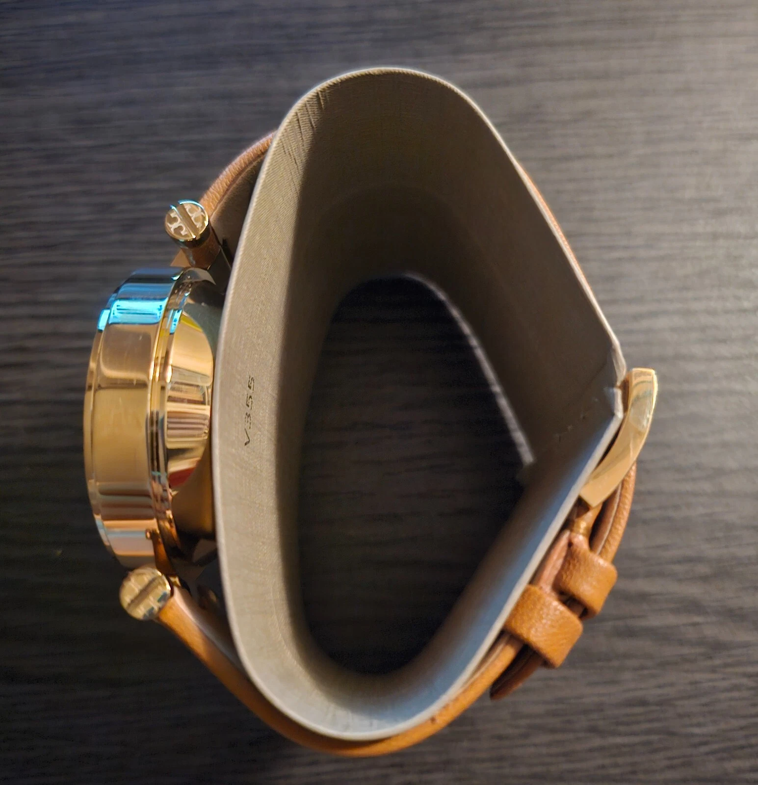 AUTENTICO Orologio Ibrido LadiesTory Burch Classic T tono oro TBT9000 (Q)