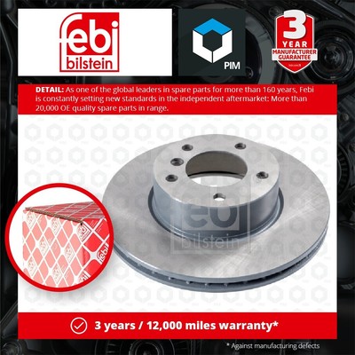2x Brake Discs Pair Vented fits BMW Z4 E89 2.5 Front 09 to 11 300mm Set Febi New