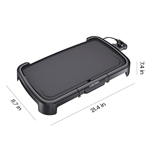 XL Electric Griddle with Removable Temperature Control Immersible Flat Top Gr... - Picture 7 of 7