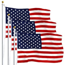 3 Pack 3'x 5' FT American Flag U.S.A U.S. United States Stripes Stars Grommets
