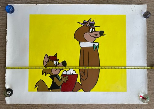HUCKLE BERRYHOUND Show HOKEY WOLF & DING-a-LING Original LARGE POP ART 30x43 in - Picture 18 of 24
