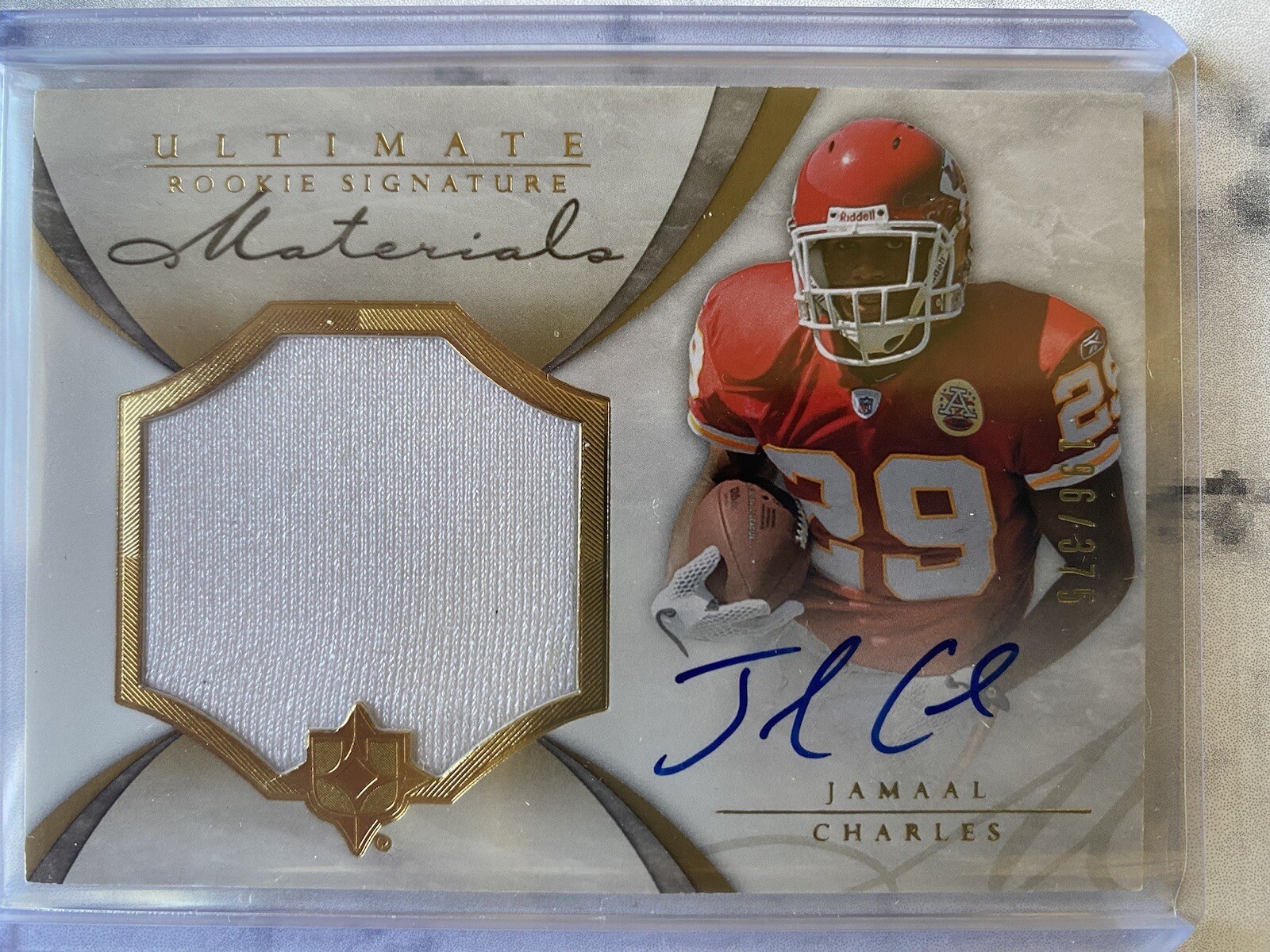 Jamaal Charles Ultimate Collection #212 Rookie Material Patch Autograph