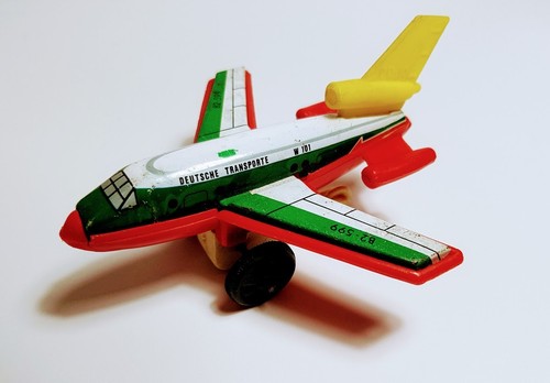 VINTAGE DEUTSCHES TRANSPORTE FLUGZEUG - Kleinblechflugzeug für Sammler - Bild 4 von 7