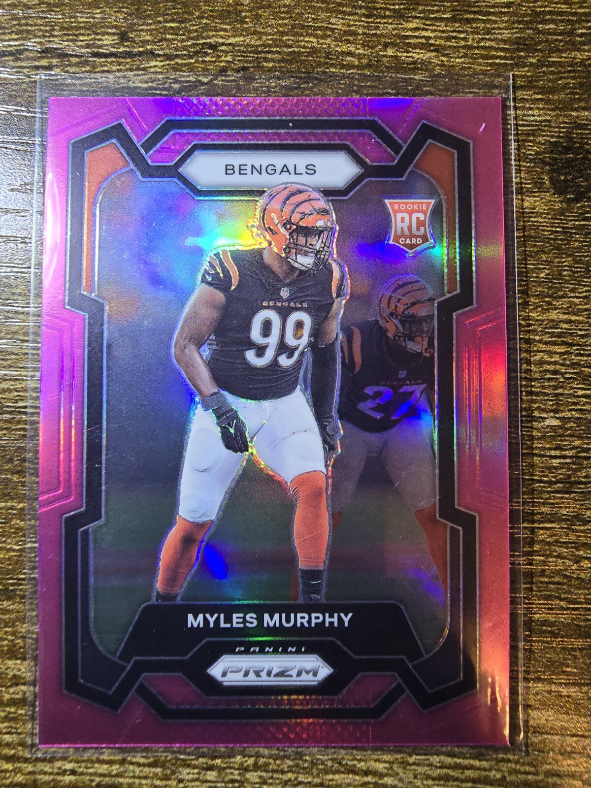 2023 Panini Prizm Myles Murphy Pink Prizm RC # 320 Bengals