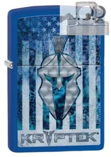 Zippo 49179 Kryptek Logo On American Flag Lighter with PIPE INSERT PL