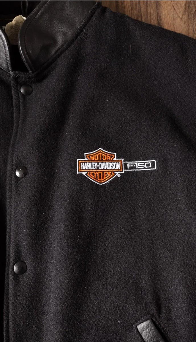 Harley-Davidson F-150 Black Bomber Jacket Ford Motor Co Harley-Davidson F-150 Black Bomber Jacket Ford Motor Co