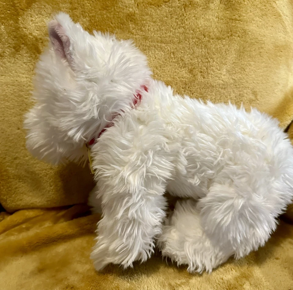 Build A Bear Workshop White Plush Puppy Poodle Bichon Maltese Dog BABW 19” - Image 3 of 4