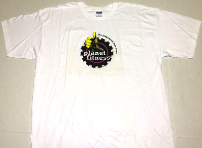 Rare! Vintage 2000s Planet Fitness The Judgement Free Zone T-Shirt New! XL