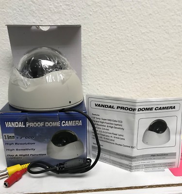 Vandal Proof Dome Camera W/ SONY Super 1/3'' HAD Color CCD