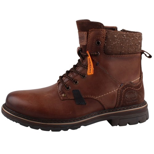 Botas de cuero para hombre Dockers by Gerli marrón chocolate 51GL001-180360 - Imagen 3 de 6