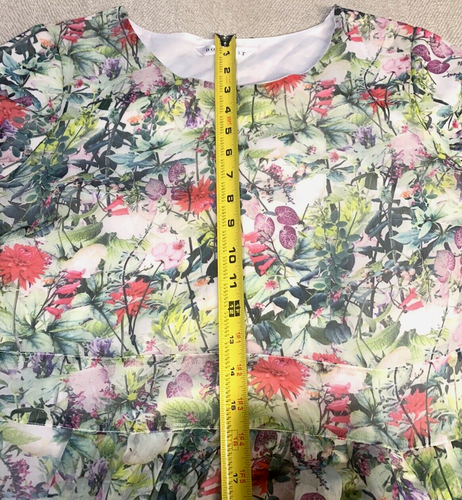 DownEast Dress Floral Lined Garden Party Romantic Whimsical Countryside Sz M - Picture 8 of 11