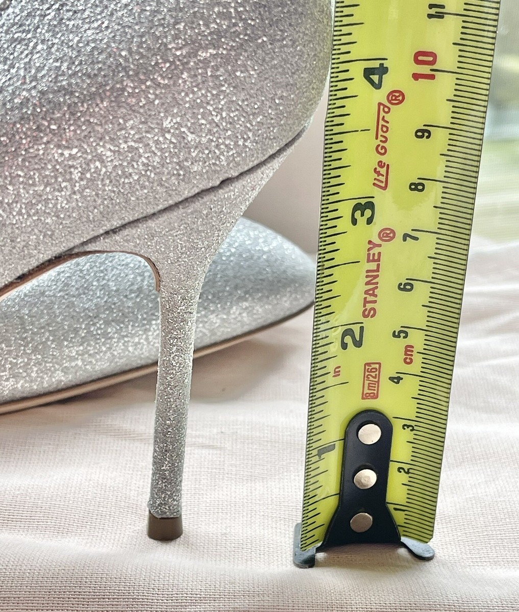 Sergio Rossi Chichi 090 Shiny Silver Leather Point Toe Stiletto
