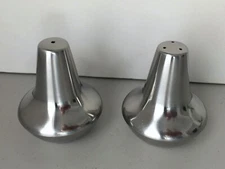 Danish Salt Pepper Shakers MCM Selandia 452 Stainless Steel 18/8 Denmark VTG