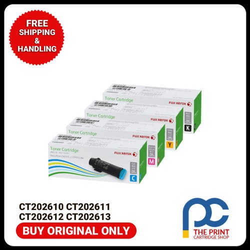 New & Original Xerox 4 Toners CMYK Set CT202610 CT202611 CT202612 CT202613 - 第 1/1 張圖片