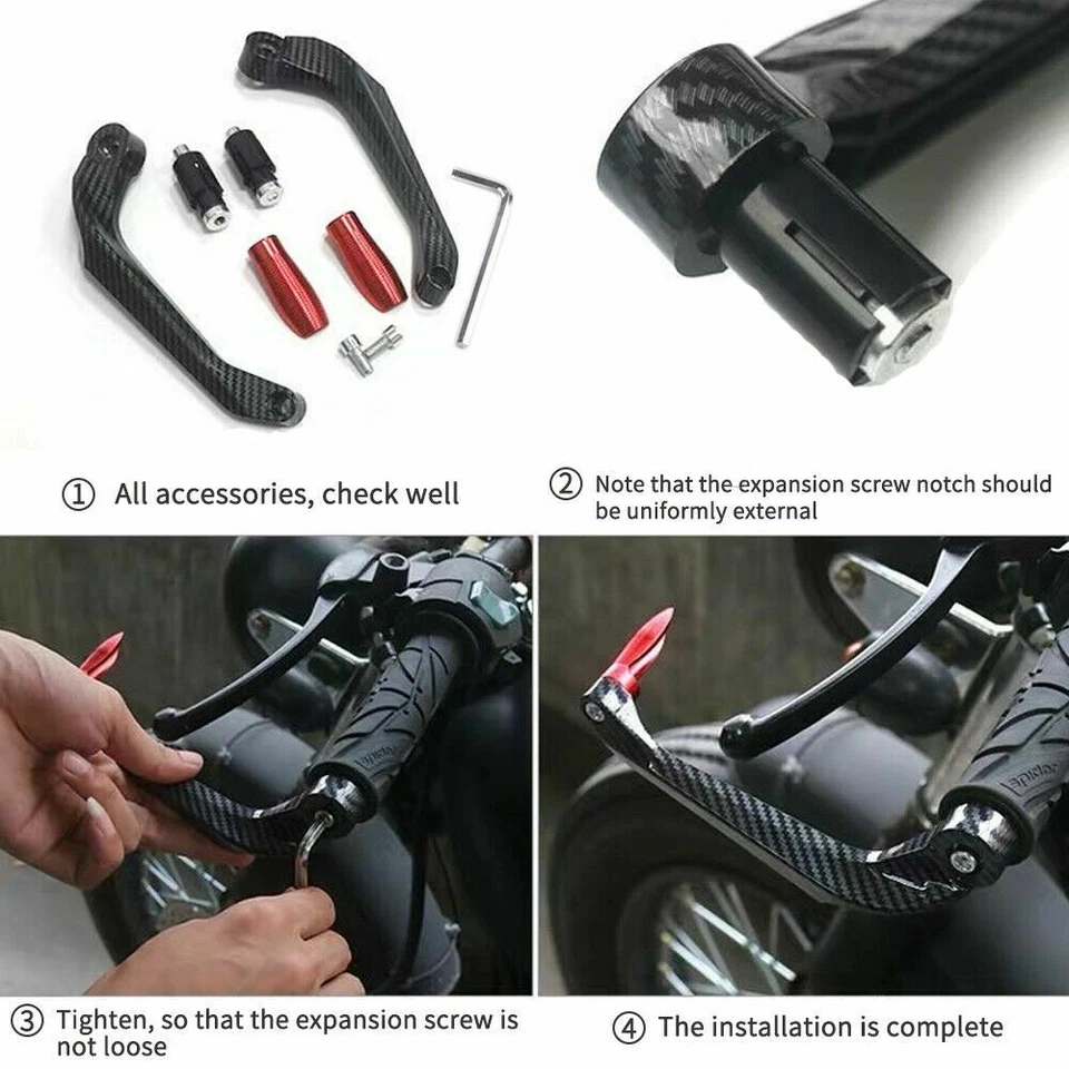 Protector de palancas de embrague de freno para moto Kawasaki Z400 Z650 Z900 Z1000 Foto 2 de 4