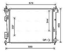 AVA Engine Cooling Radiator Aluminium Fins For Hyundai Accent i20 Kia Rio HY2274
