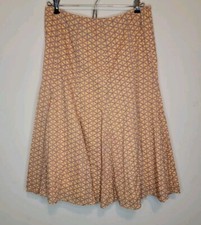 Gap Womens Floral Pleated Skirt Lined 100 Cotton A Line Y2K Size 6