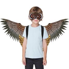 Image of Owl Mask Wings Cosplay Costume Accessories Face Cover