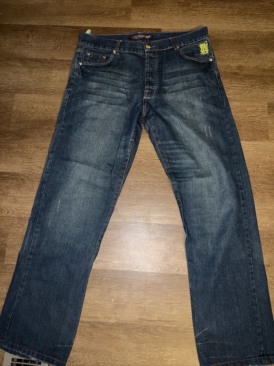 Christian Audigier デニム Christian Audigier Denim Embroidered Jeans RARE | eBay