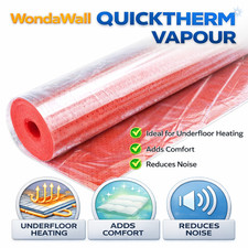 Underfloor Heating Underlay - For Wood, Laminate or Vinyl Flooring - Low Price!