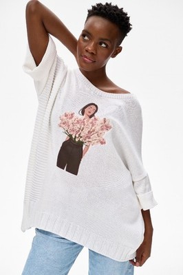 Blooming Ecru Damenpullover Universal