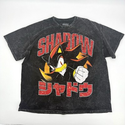 Sonic The Hedgehog Sega Black Shadow T Shirt Game Men s Size 2X
