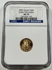 2007 $5 American Gold Eagle NGC MS70 1/10 oz Bullion Coin EARLY RELEASE