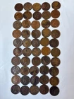 Roll of 50 -  1c Indian Head Cent Pennies Average Circulated
