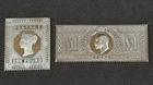 Solid 925 Hallmark Sterling Silver GB British QV £ 1 + EDVII £1 Stamp Ingots 52g