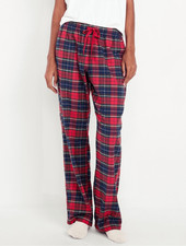 Old Navy Red and Blue Tartan Plaid Flannel Pajama Pants Size Small