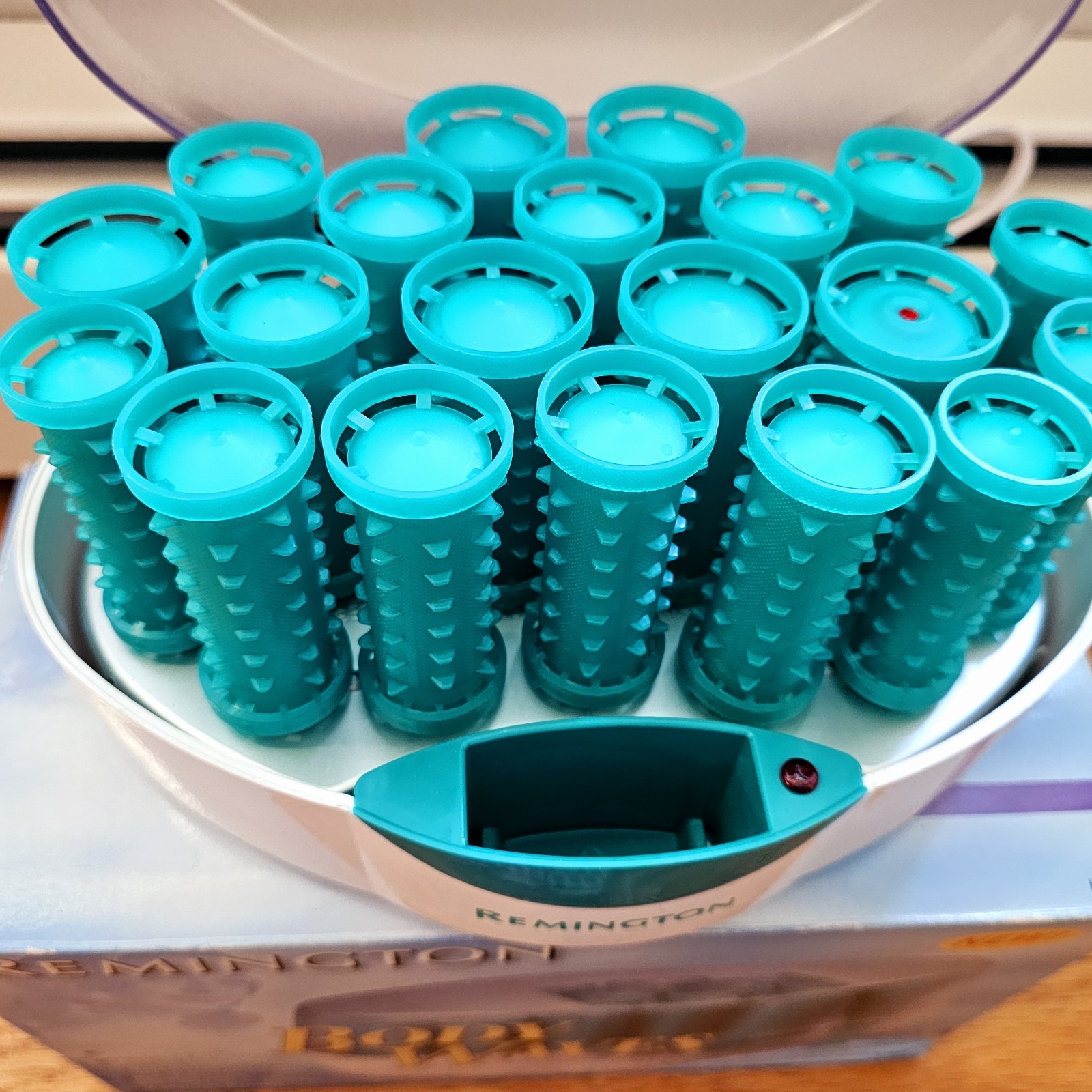 NEW Remington Body Waves Wax Core Long Lasting Curls Hair Hot Rollers H-1080N