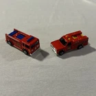 Vintage Hot Wheels Rescue Vehicles 1974 Emergency Unit 1976 Fire Engine Lot of 2