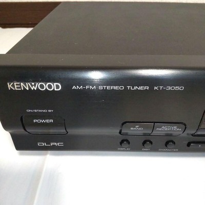 KENWOOD KT-3050 AM-FM Stereo Tuner Black w/remote control Rare