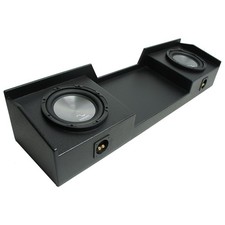 1999-2006 Chevy Silverado Ext Truck Harmony A122 Dual 12" Rhino Coated Sub Box